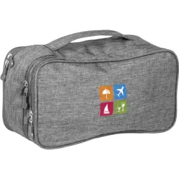 Santa Monica Deluxe Toiletry Bag Grey Branded